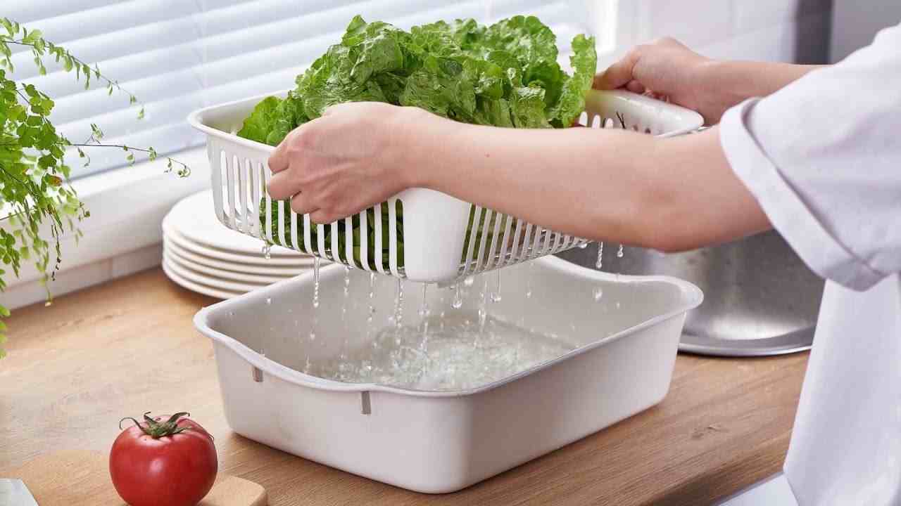 آبکش پلاستیکی تخت مناسب شستشو و آبگیری آسان